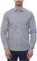 Canali Normaal Overhemd Blauw Heren - Thumbnail 2