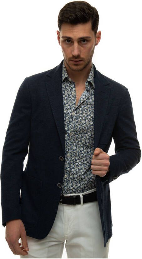 Canali Jasje Blauw Heren