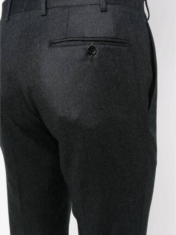 Canali Super 120's Wollen Broek Drop 6 Grijs Heren