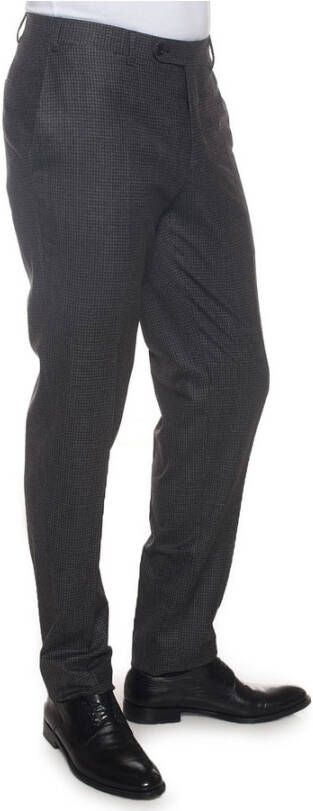 Canali Broek met slipzak Grijs Heren