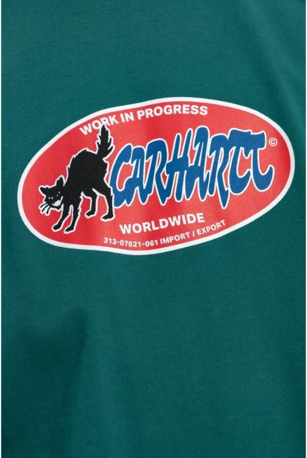 Carhartt WIP Bedrukt T-shirt Green Heren