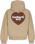 Carhartt WIP Heart Hoodie Dusty H Brown Korting Bruin Heren - Thumbnail 2