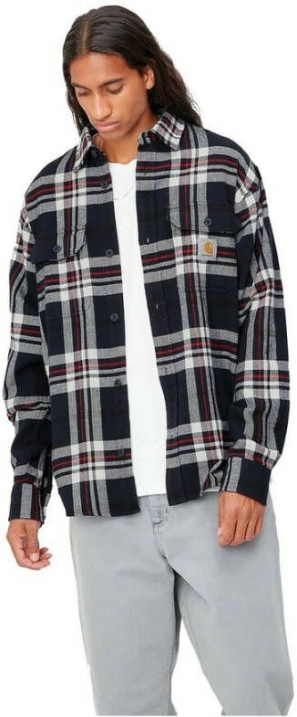 Carhartt WIP L S Wallace Dark Navy Overshirt Zwart Heren