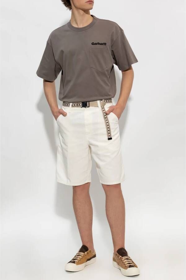 Carhartt WIP Shorts met meerdere zakken Beige Heren