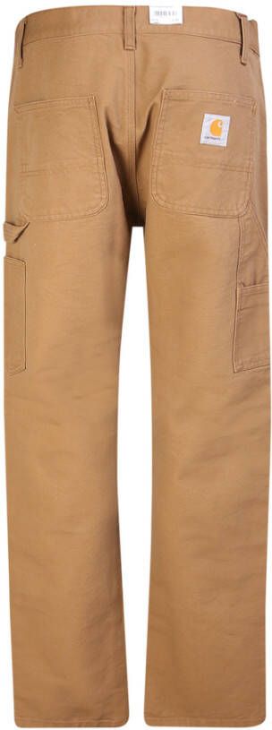 Carhartt WIP Rechte beenbroek met iconisch logo van Carhartt. Gemaakt in overeenstemming met de merkidentiteit functioneel en casual Beige Heren