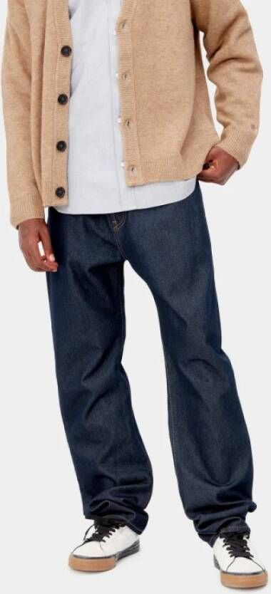 Carhartt WIP Straight Trousers Blauw Heren