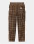 Carhartt WIP Geruite Fluweel Elastische Taille Broek Black Heren - Thumbnail 2