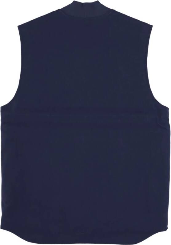 Carhartt WIP Klassieke Vest Blauw Rigid Streetwear Collectie Blauw Heren