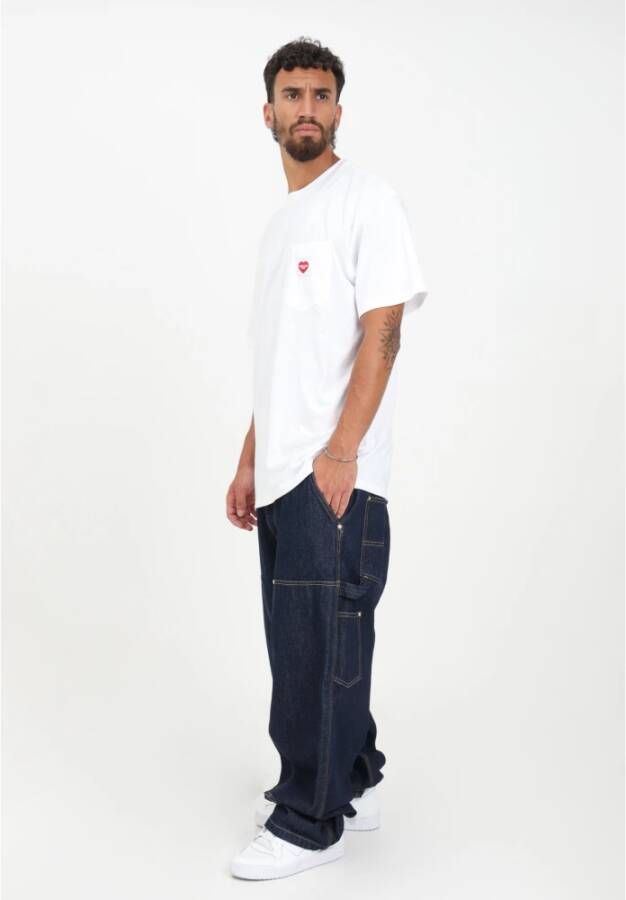 Carhartt WIP Wide Jeans Blauw Heren
