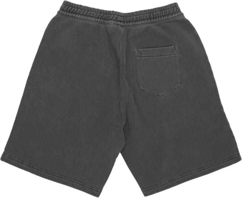 Carhartt WIP Zwarte Duster Sweat Shorts Streetwear Collectie Grijs Heren