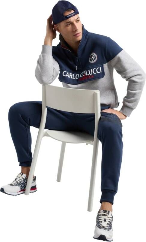 Carlo colucci Atletico Troyer Sweatshirt Gray Heren