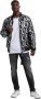Carlo colucci Leren Bomberjack met Logo Print Black Heren - Thumbnail 2