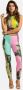 Carlo colucci Kleurrijk Bedrukt Racer Top Multicolor Dames - Thumbnail 2