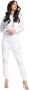 Carlo colucci Dames Catania Hoodie White Dames - Thumbnail 2