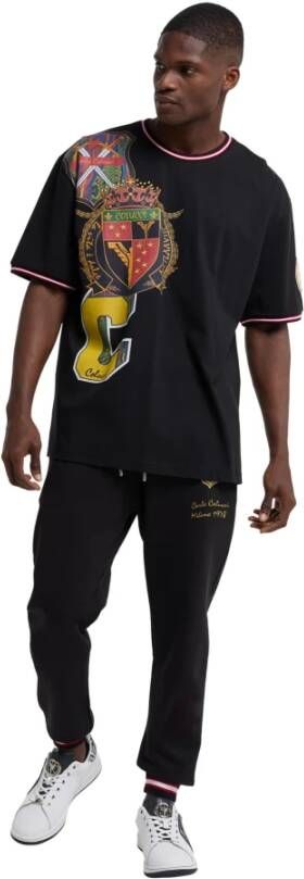 carlo colucci Dangl College-Style Sweatpants Black Heren