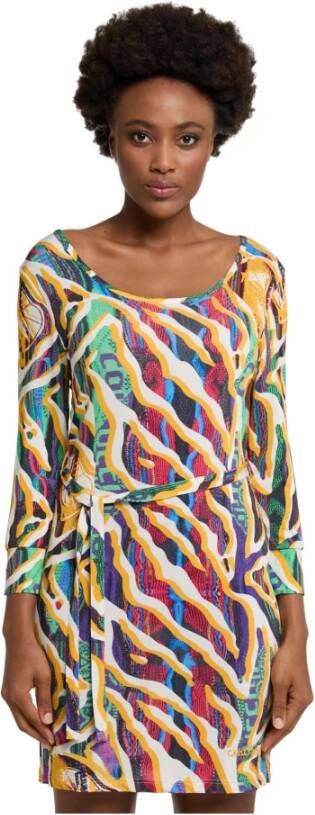 carlo colucci Stijlvol Alloverprint Jurk Meerkleurig Dames