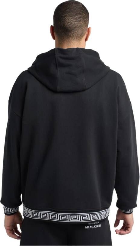 carlo colucci Gebreide Verhaal Hoody Black Heren