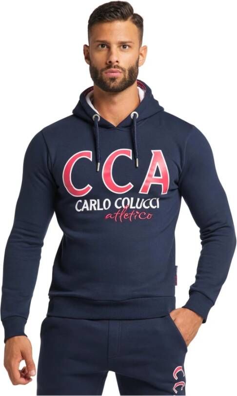carlo colucci Hoodie Blauw Heren