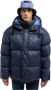 Carlo colucci Gewatteerde Oversized Jas De Zanet Blauw Heren - Thumbnail 2