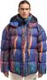 Carlo colucci Gewatteerde Oversized Jas De Zanet Blauw Heren - Thumbnail 2