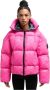 Carlo colucci Gewatteerde Oversized Jas Deane Roze Dames - Thumbnail 2
