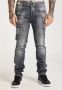 Carlo colucci Jeans met gebruikte wasbeurt en speechopiping cecchetto Grijs Heren - Thumbnail 2