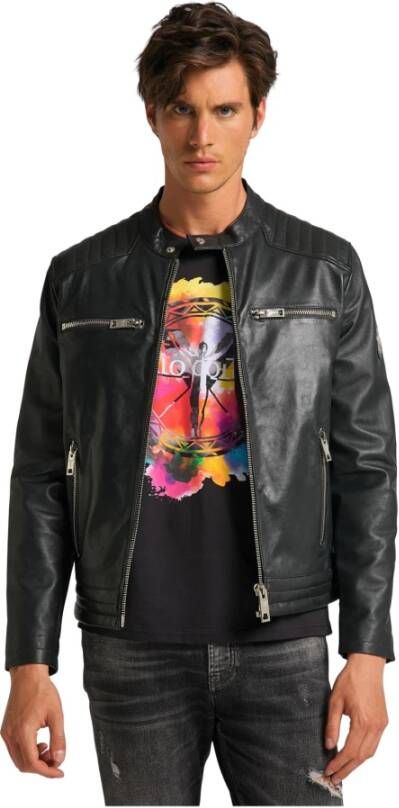 carlo colucci Leather Jackets Grijs Heren