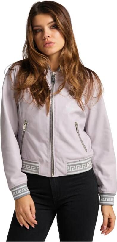 carlo colucci Leather Jackets Paars Dames