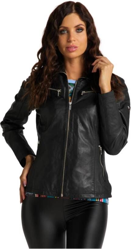carlo colucci Leather Jackets Zwart Dames