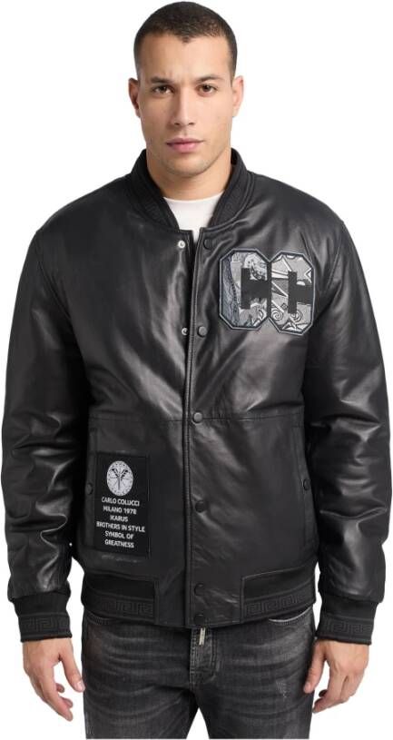 carlo colucci Leather Jackets Zwart Heren