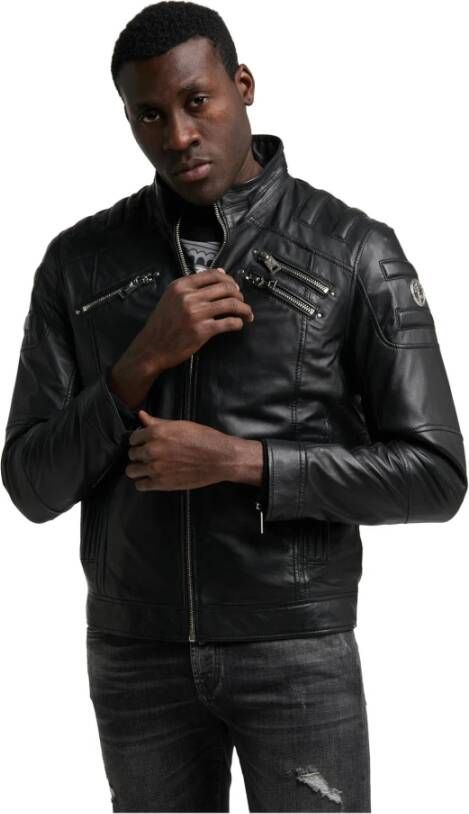 carlo colucci Leather Jackets Zwart Heren