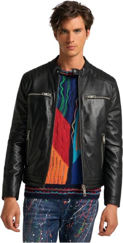 carlo colucci Leather Jackets Zwart Heren