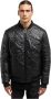 Carlo colucci Gewatteerde leren blouson Deco Zwart Heren - Thumbnail 2