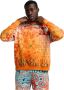 Carlo colucci Bandana Oversize Sweatshirt De Chirico Orange Heren - Thumbnail 1