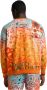 Carlo colucci Bandana Oversize Sweatshirt De Chirico Orange Heren - Thumbnail 3