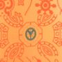 Carlo colucci Bandana Oversize Sweatshirt De Chirico Orange Heren - Thumbnail 6
