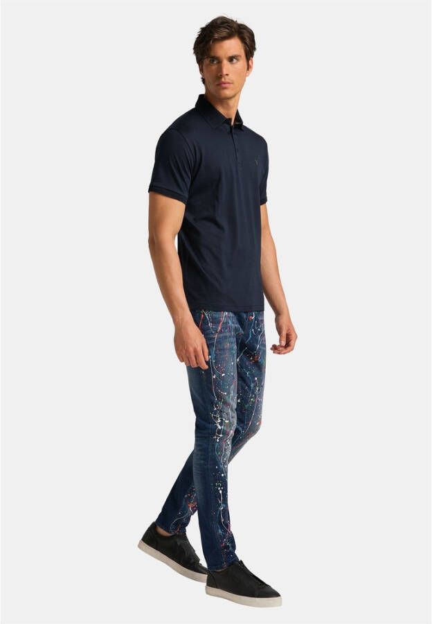 carlo colucci Polo shirt colangeli Blauw Heren