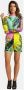 Carlo colucci Kleurrijke Bedrukte Short Curia Multicolor Dames - Thumbnail 2