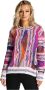 Carlo colucci Constantina Jacquard Ronde Hals Trui Multicolor Dames - Thumbnail 2
