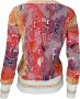 Carlo colucci Retro dames trui met een buitengewoon patroon cetti Rood Dames - Thumbnail 2