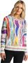 Carlo colucci Conteduca Intarsia Trui Multicolor Dames - Thumbnail 2