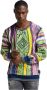 Carlo colucci Gebreide trui met ruitpatroon Multicolor Heren - Thumbnail 2