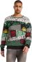Carlo colucci Rustieke Ronde Hals Trui Multicolor Heren - Thumbnail 2
