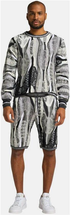 carlo colucci Strickshorts mit Jaquard Cudemo Grijs Heren