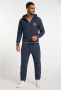 Carlo colucci Heren Basic Hoodie met Ritssluiting Carloni Blue Heren - Thumbnail 3