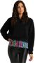 Carlo colucci Teddy Troyer Sweatshirt Black Dames - Thumbnail 2