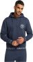 Carlo colucci Heren Basic Hoodie met Ritssluiting Carloni Blue Heren - Thumbnail 2