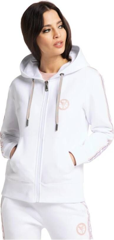 carlo colucci Sweater met rits & Hoodies Wit Dames