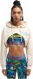 Carlo colucci Trendy Cropped Oversize Hoodie White Dames - Thumbnail 2