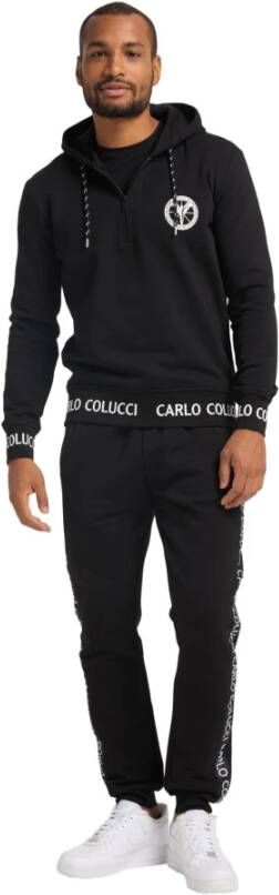 carlo colucci Sweater met rits & Hoodies Zwart Heren